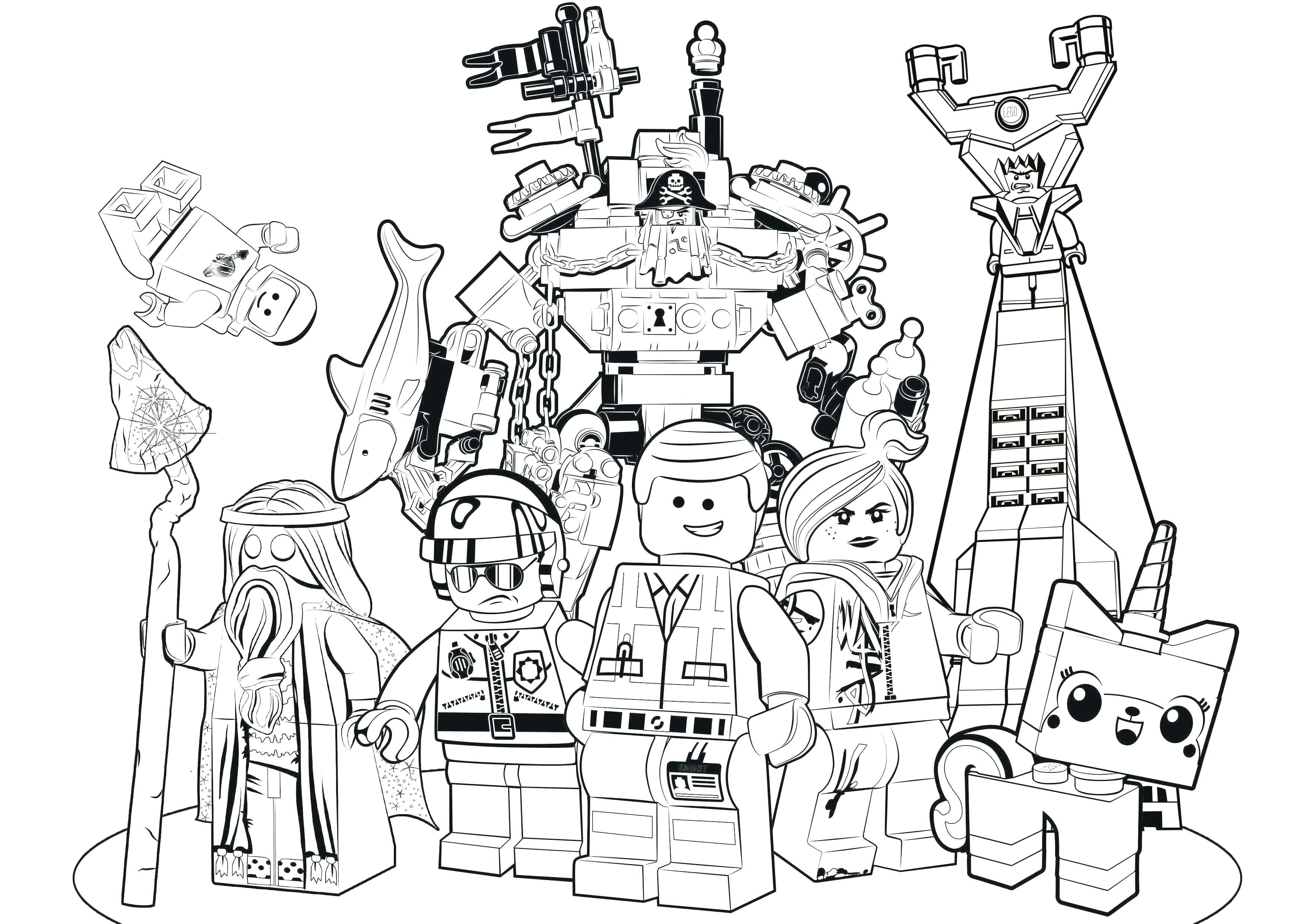 3508x2481 Justice League Coloring Pages