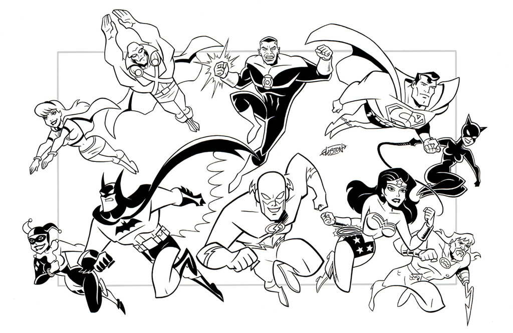 1024x664 Printable Justice League Coloring Pages