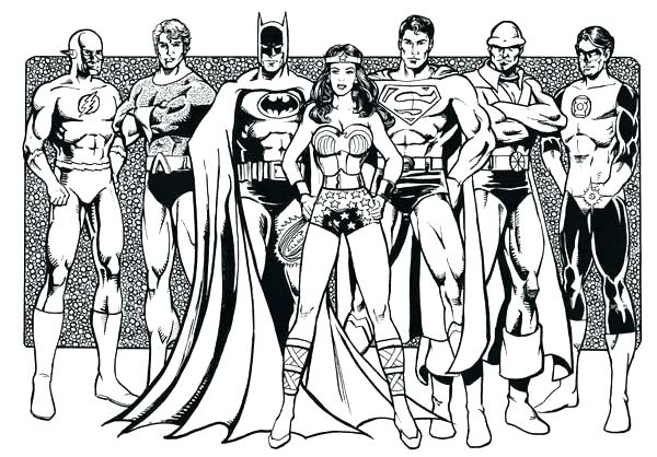 600x418 Dc Justice League Coloring Pages Charming Justice League Coloring