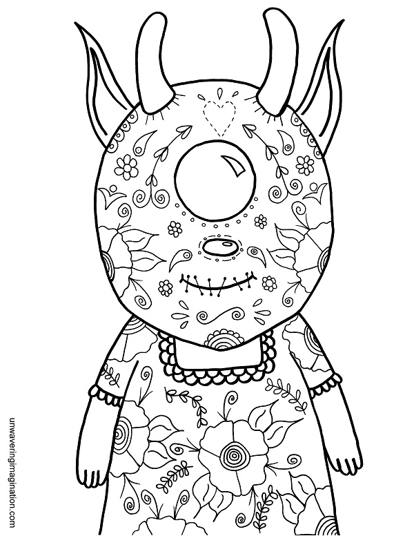 600x776 October November's Coloring Pages Unwavering Imagination