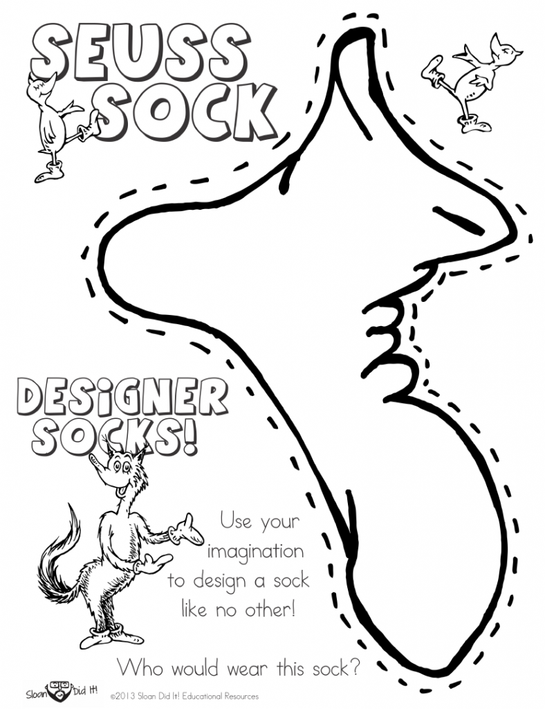 788x1024 Fox In Socks Coloring Page