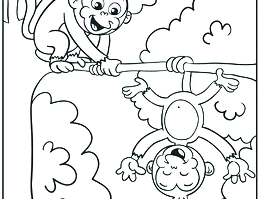 1000x768 Sock Monkey Coloring Pages Cartoon Monkey Coloring Pages Sock