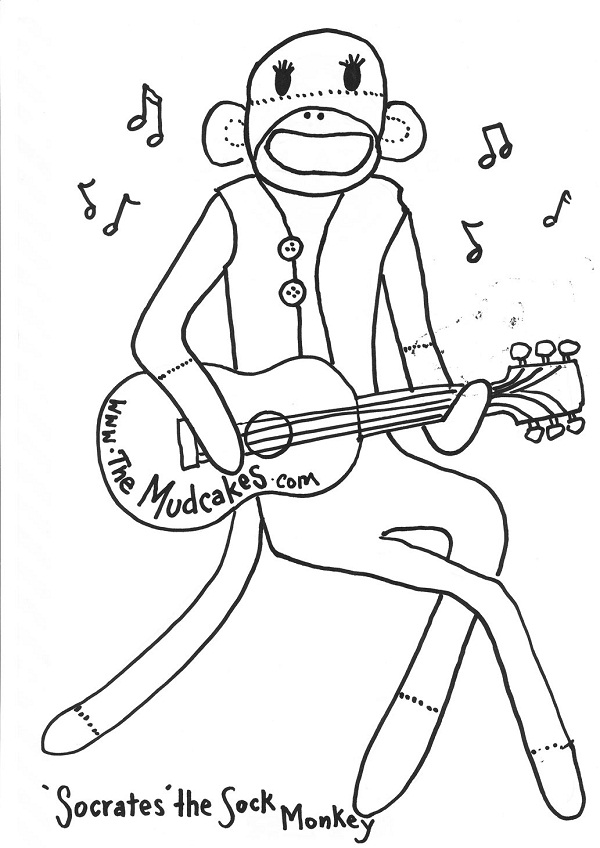 600x848 Printable Sock Monkey Coloring Pages Coloring Me