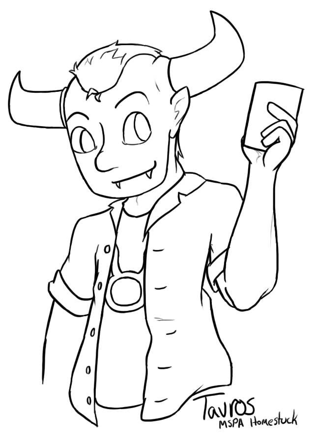 641x898 Mspa Tavros Coloring Page