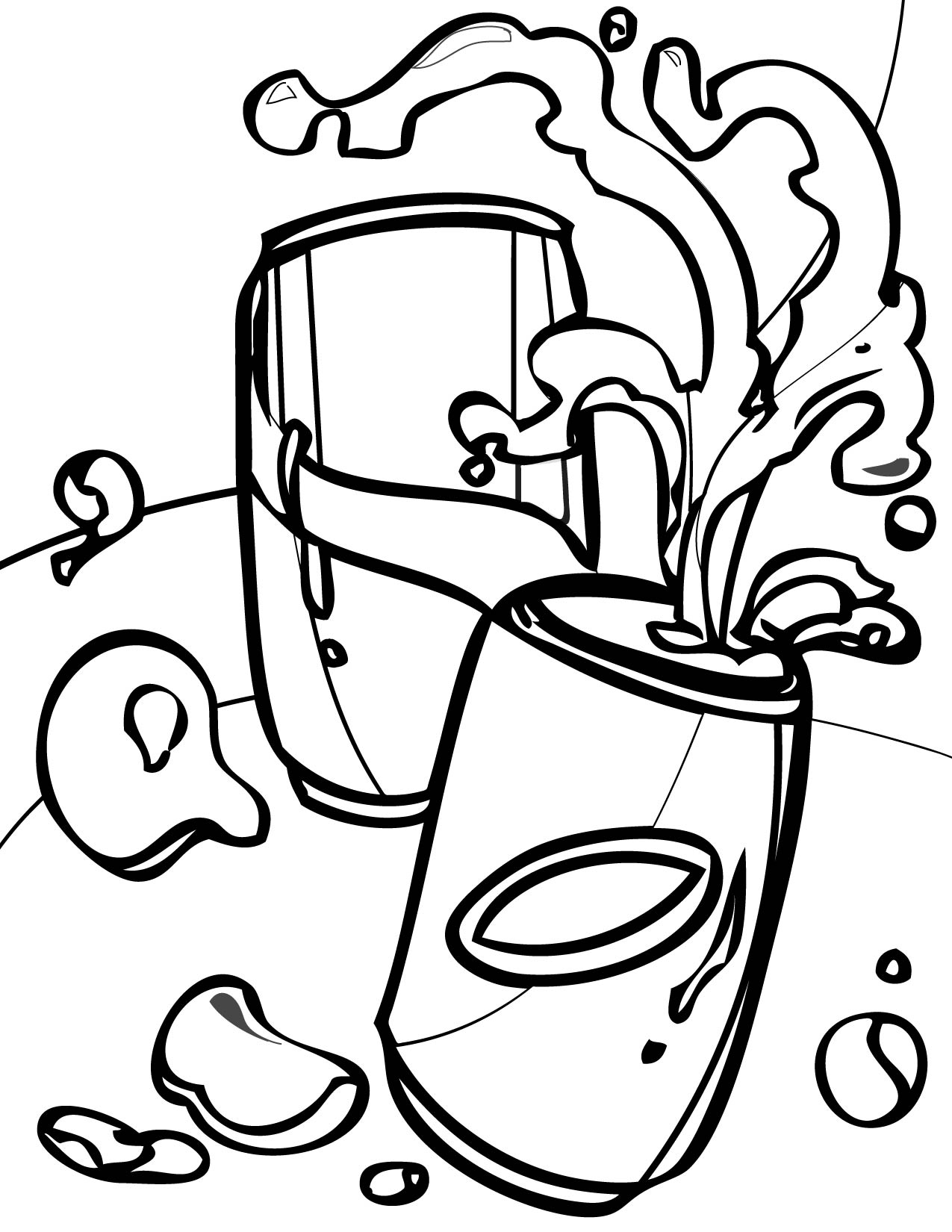 1275x1650 Soda Coloring Page