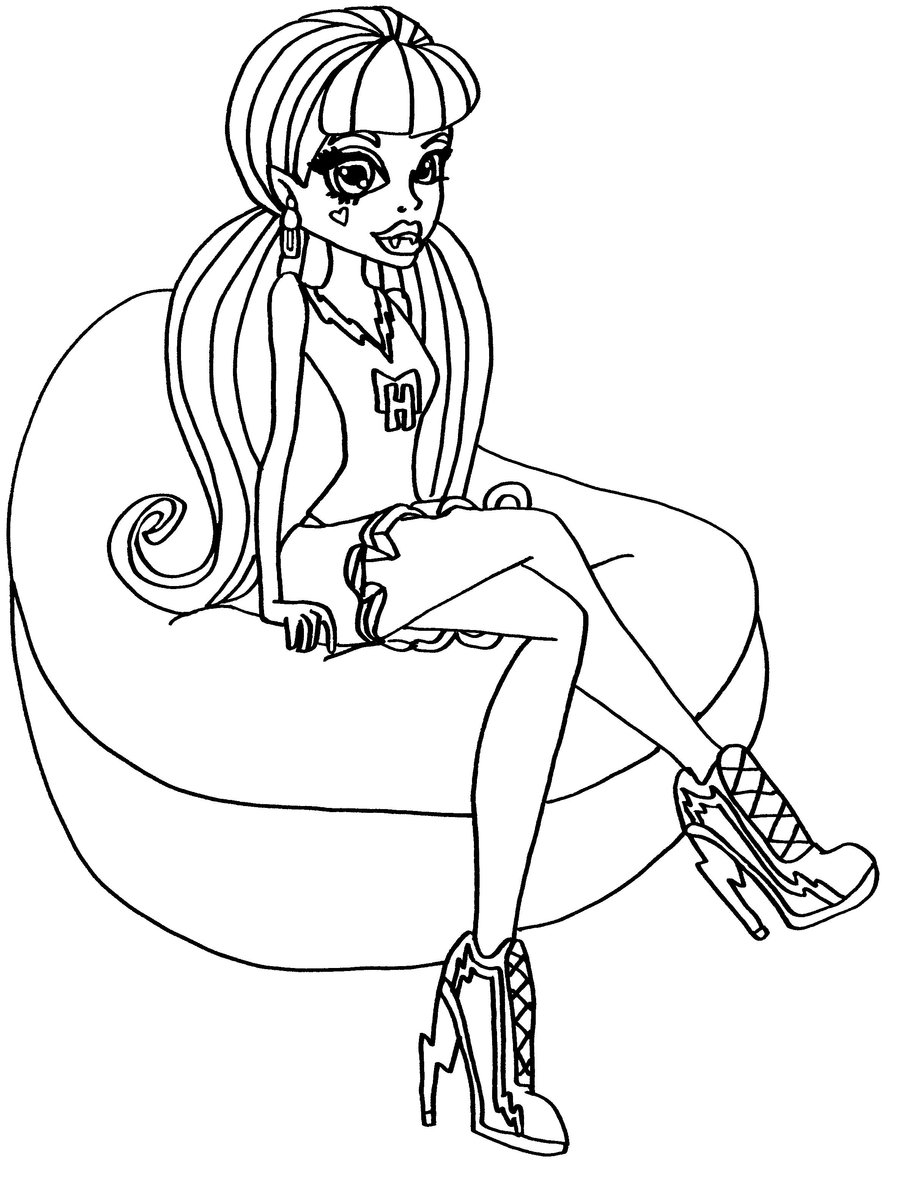 900x1199 Monster High Coloring Pages
