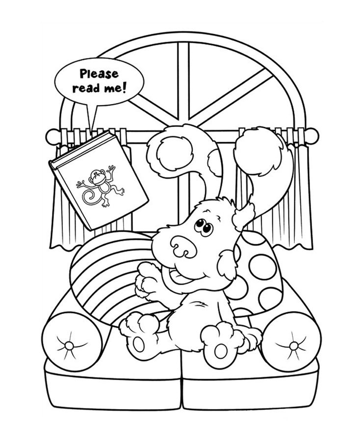 736x871 Best Blue's Clues Coloring Pages Images On Blues