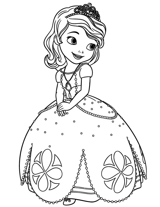 670x867 Sofia The First Coloring Page Printables