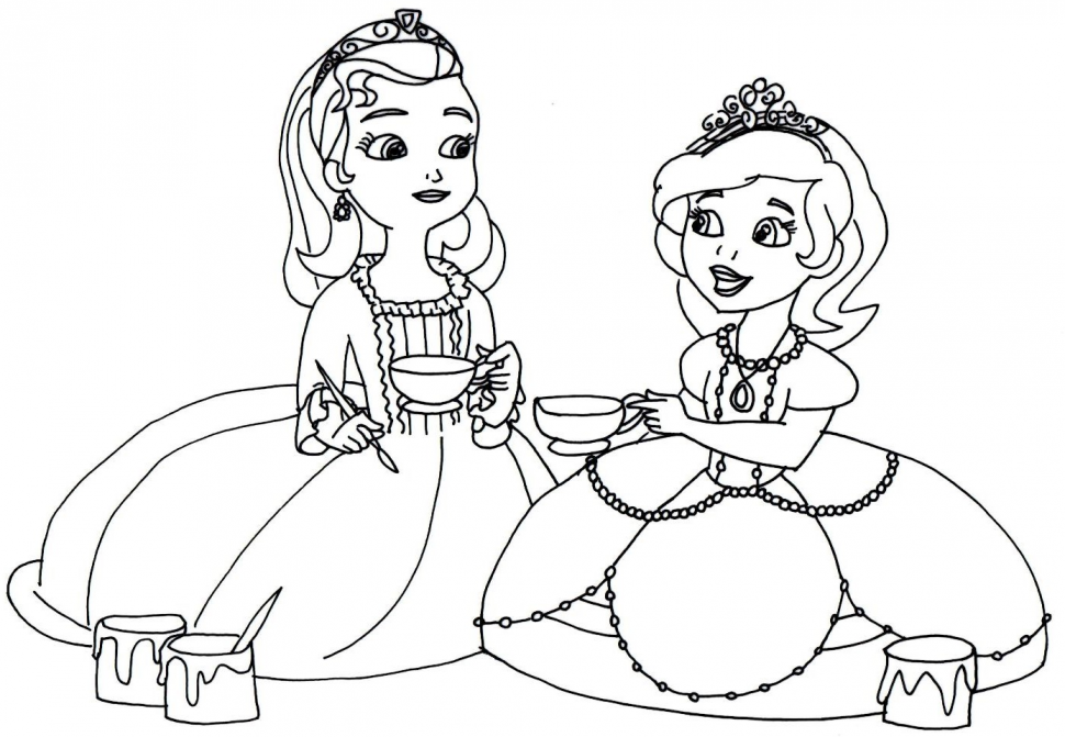 970x671 Sofia Coloring Pages Pdf Coloring Printable Sofia The First Pages