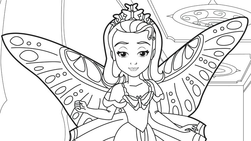 800x450 The First And Her Friends Coloring Page Sofia Pages Free Printable