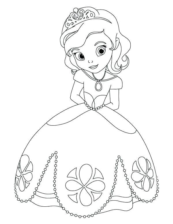 600x776 Free Sofia The First Coloring Pages
