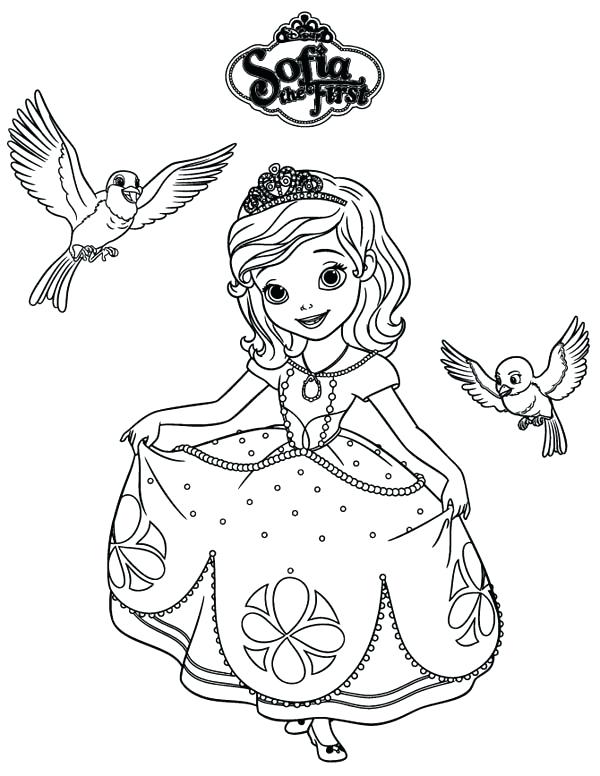 600x776 Sofia The First Printable Coloring Pages The First Coloring Page