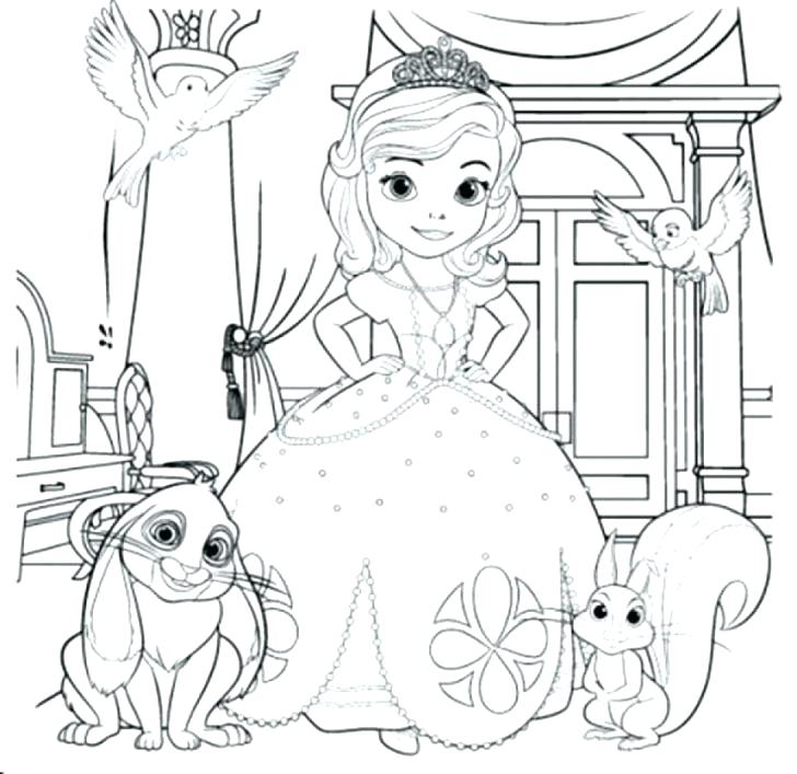 728x707 Sofia Coloring Book Sofia The First Colouring Book Pdf