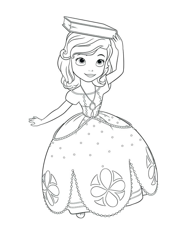 600x834 Sofia The First Disney Princess Coloring Pages Picture Of Princess