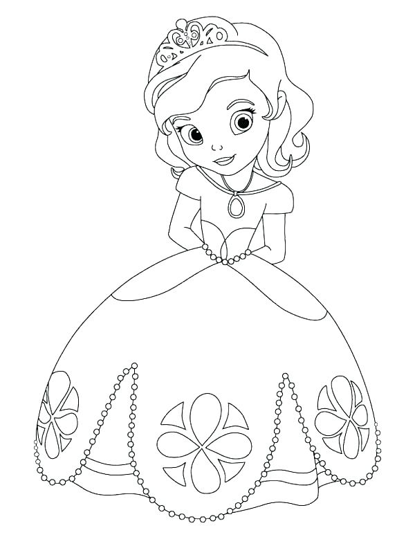 600x776 Sofia The First Coloring Page The First Coloring Pages Sofia