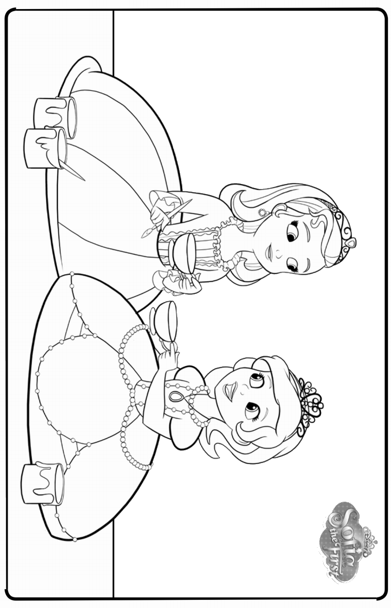 772x1200 Sofia The First Coloring Pages