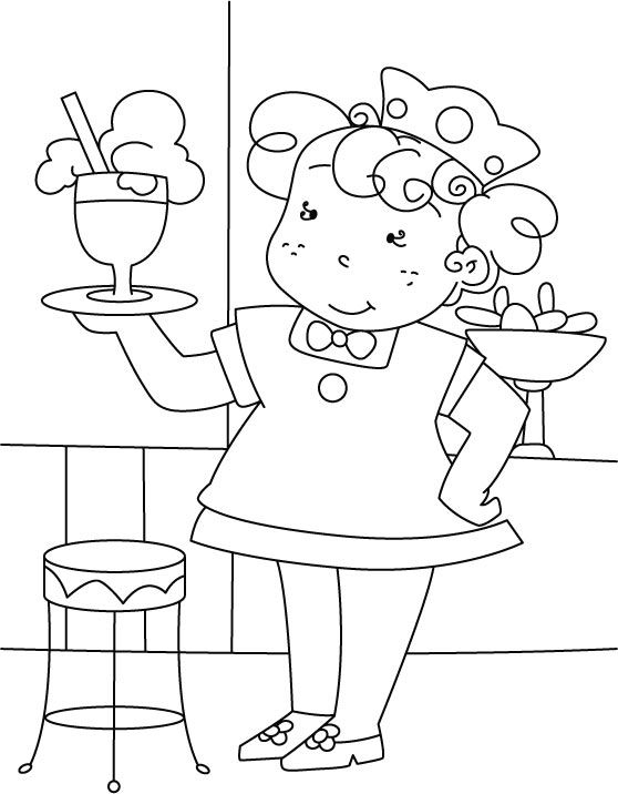 558x716 Ice Cream Soda Coloring Pages Download Free Ice Cream