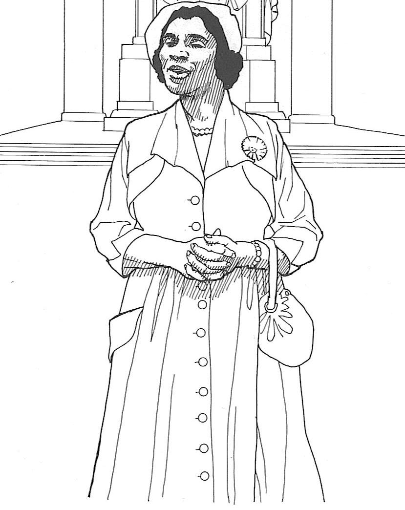 829x1044 Speaker Sojourner Truth Coloring Page
