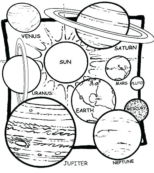 506x570 Solar System Coloring Book Pages