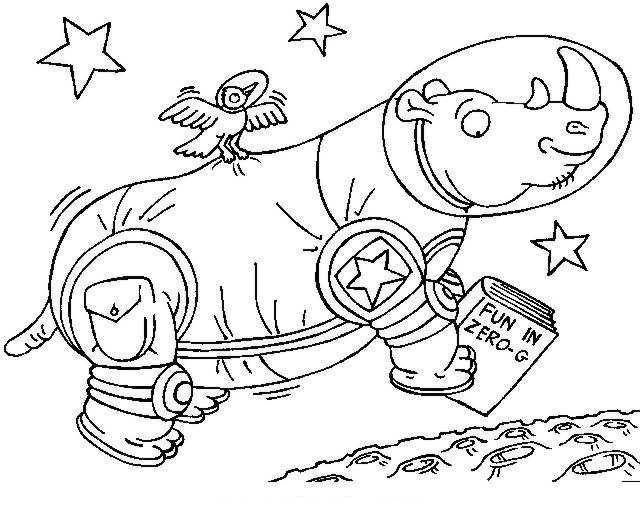 640x522 Animals Astronauts Coloring Pages Free Coloring Pages