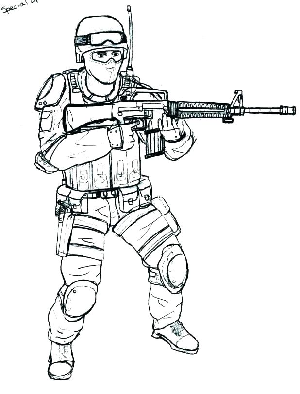 618x810 Soldier Coloring Pages Special Forces Soldier Coloring Page Roman