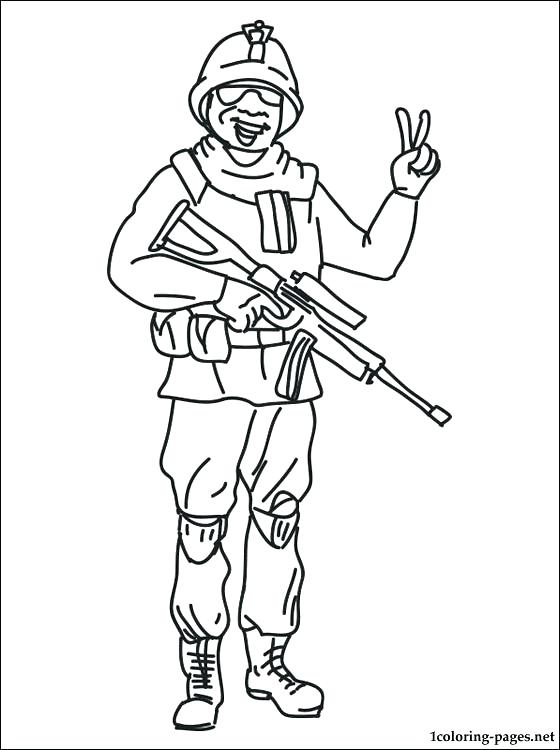 560x750 Soldier Coloring Pages To Print Free Printable Soldier Coloring