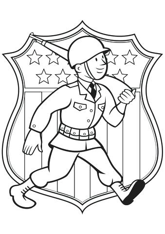 339x480 Wwii Coloring Pages World War Soldier Coloring Page Free