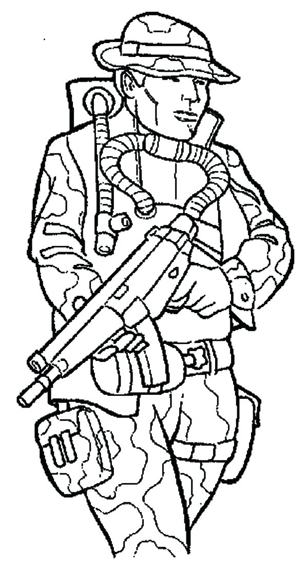 600x1118 Soldier Coloring Pages To Print Military Marching Soldier Coloring
