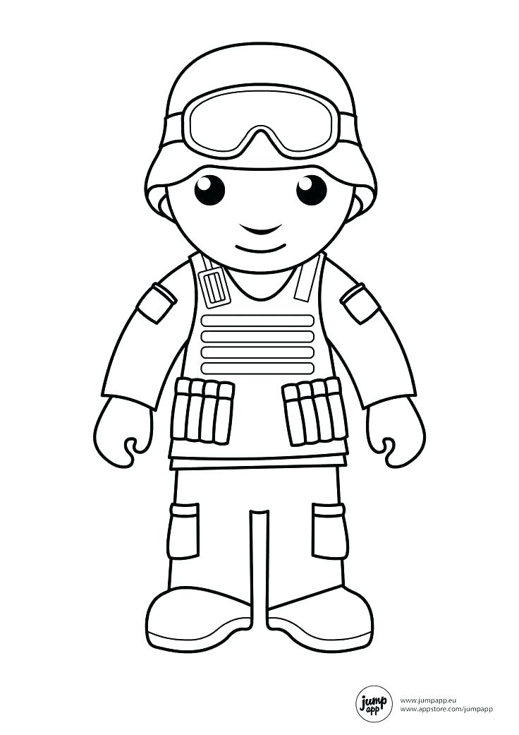 736x1041 Military Coloring Pages
