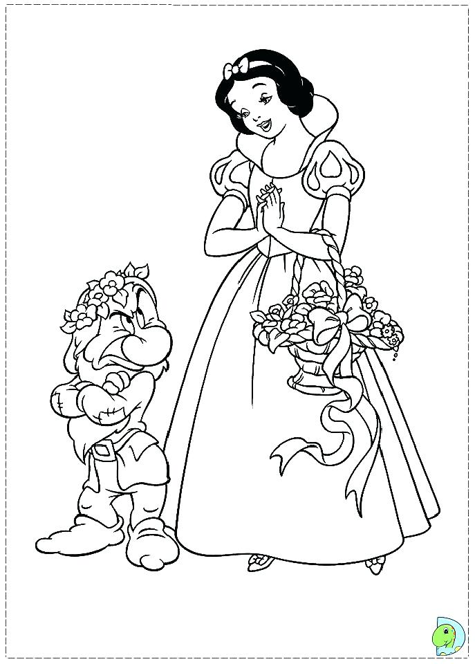 687x960 Snow White Coloring Book