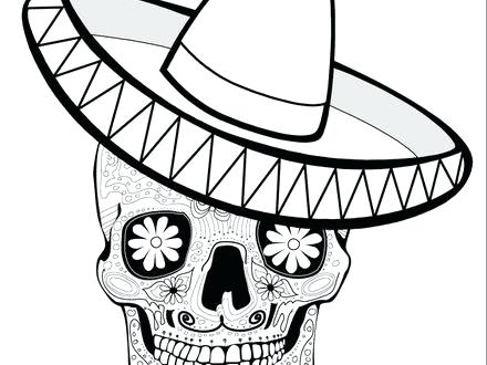 440x330 Sombrero Coloring Page Medium Size Of Sombrero Coloring Page
