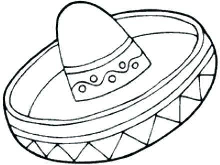 440x330 Sombrero Coloring Page Related Post Sombrero Hat Coloring Pages