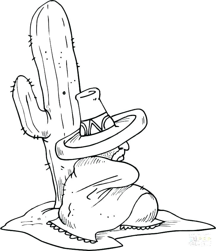 728x846 Coloring Page Sombrero Coloring Page Food Sheet And Drawing