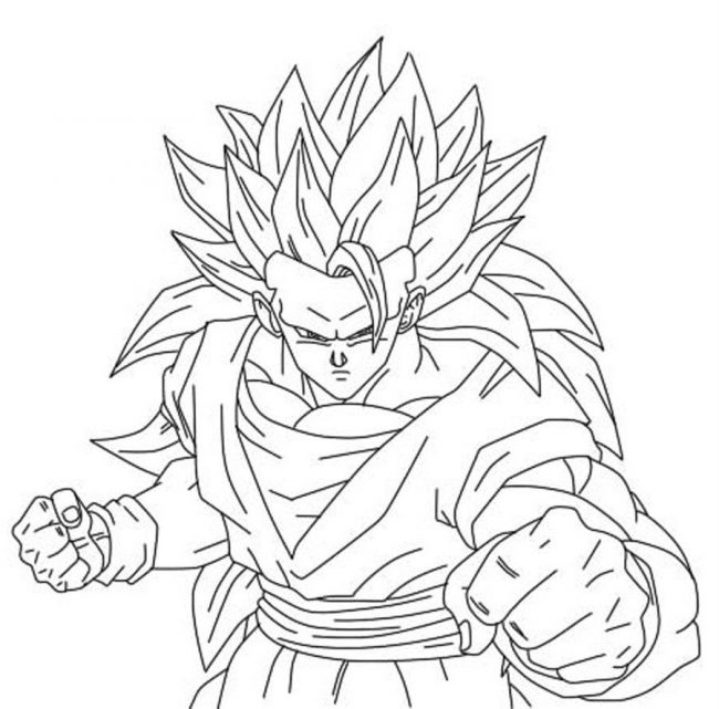 650x641 Son Goku Coloring Pages Nice Coloring Pages For Kids