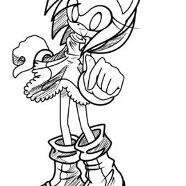 268x268 Sonic And Amy Coloring Pages Coloring Pages Kids Collection Sonic