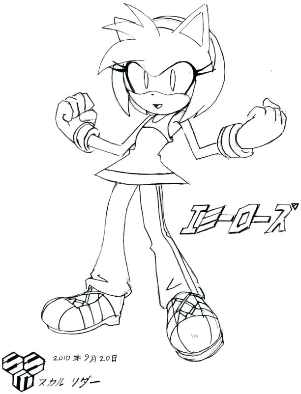 612x802 Sonic Coloring Pages The Rose Love Thread Page Sonic Coloring