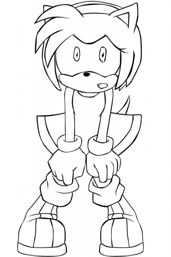 683x1024 Sonic And Amy Coloring Pages