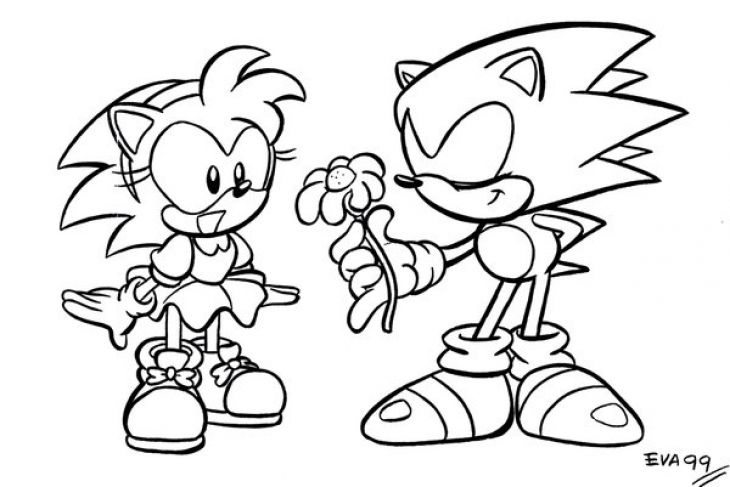 730x487 Sonic The Hedghog Coloring Pages
