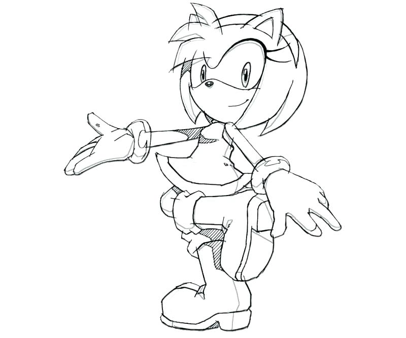 800x667 Amy Coloring Pages Coloring Pages Sonic And Coloring Pages Rose