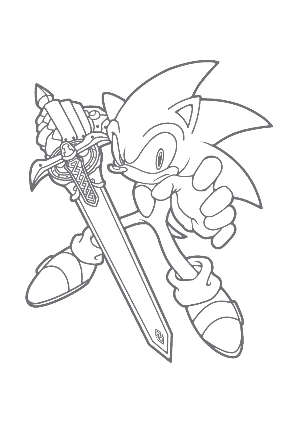 971x1377 Free Printable Sonic The Hedgehog Coloring Pages For Kids, Sonic