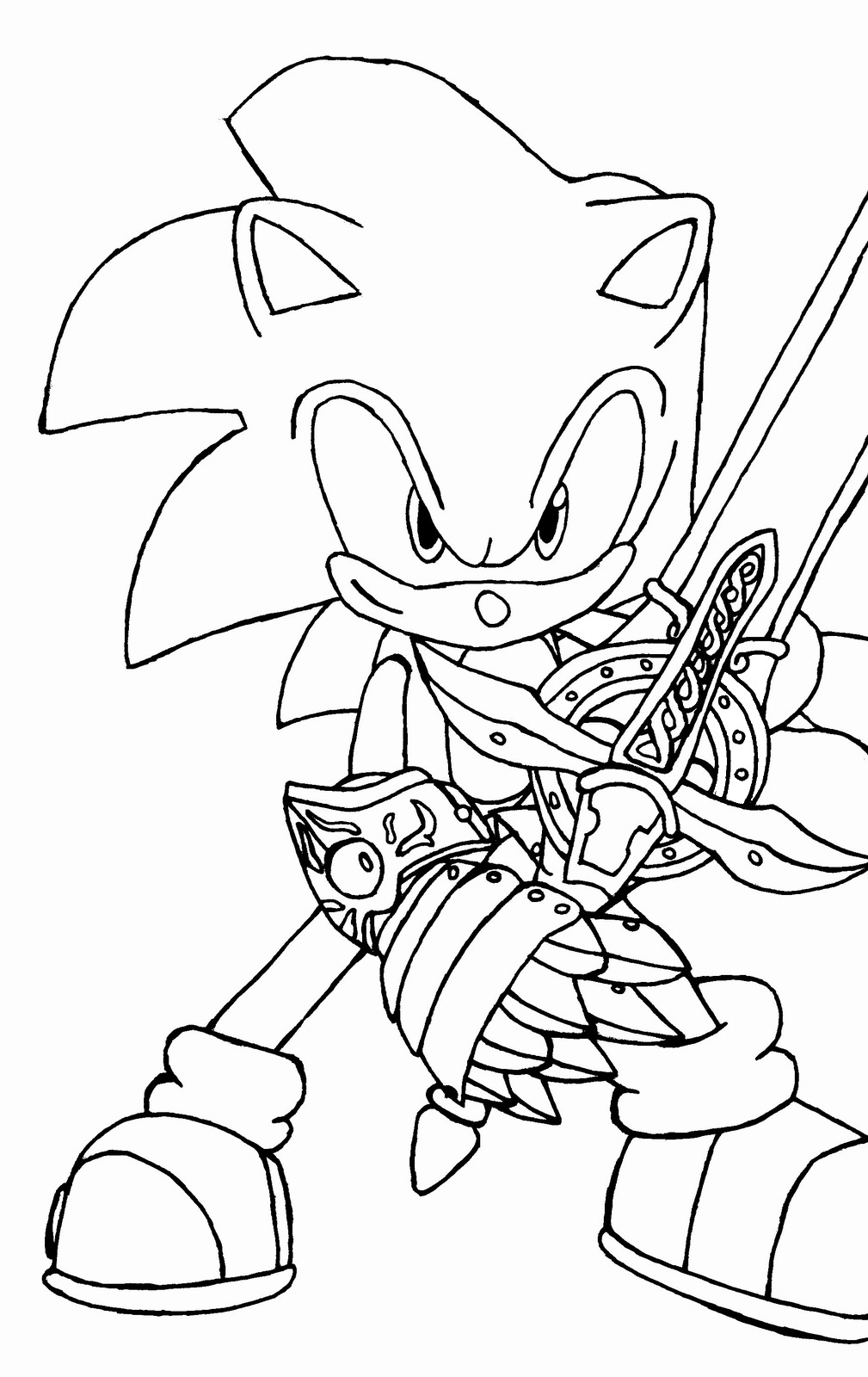 1009x1600 Sonic The Hedgehog Coloring Pages