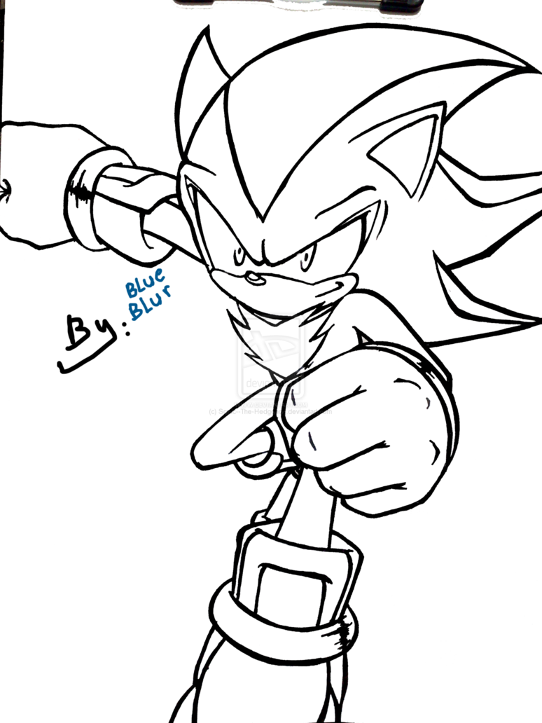 10 Shadow From Sonic Coloring Pages: Unleash Your Inner Edgehog Artistry