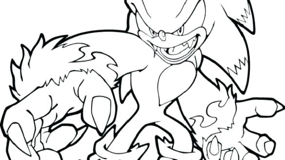 585x329 Coloring Pages Of Sonic Shadow The Hedgehog Coloring Pages T Sonic