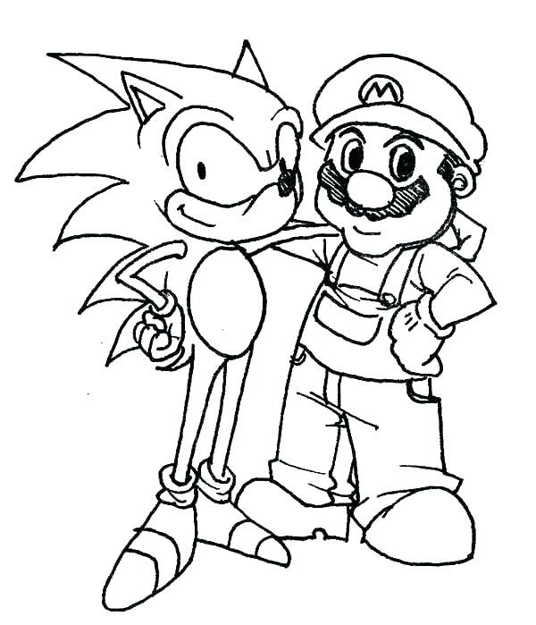 600x699 Coloring Pages Of Sonic Coloring Pages Sonic Sheet The Hedgehog