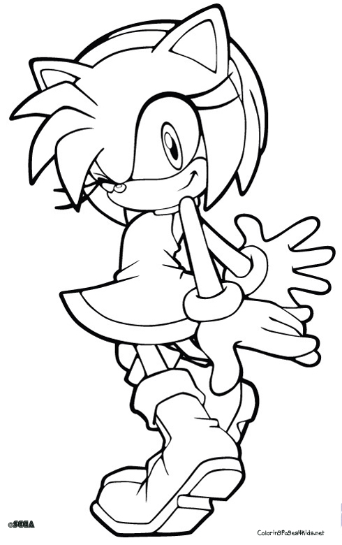 490x780 Sonic Coloring Pages Free Printable Sonic The Hedgehog Coloring