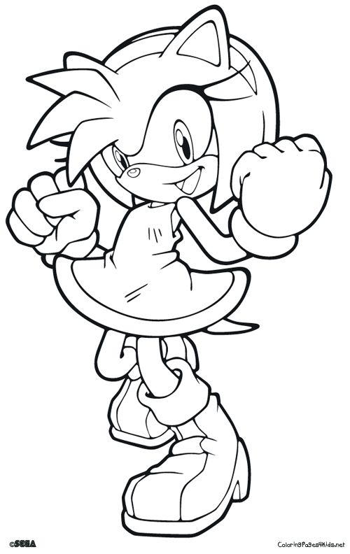 500x792 Happy Printable Sonic Coloring Pages Leland Stuff