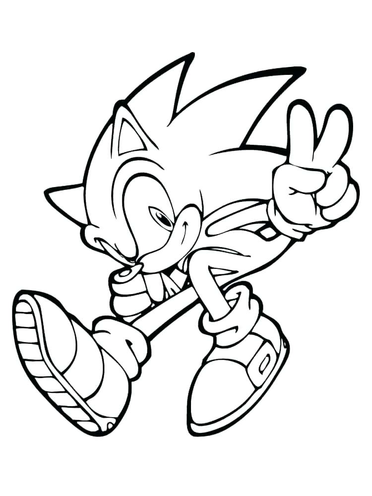 750x1000 Coloring Pages Cartoons Sonic Coloring Pages Free Printable