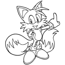 230x230 Sonic The Hedgehog Coloring Pages