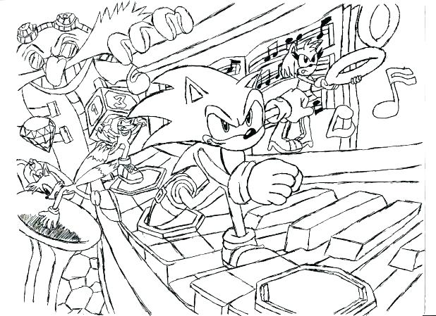 618x449 Free Printable Sonic The Hedgehog Coloring Pages Sonic Coloring