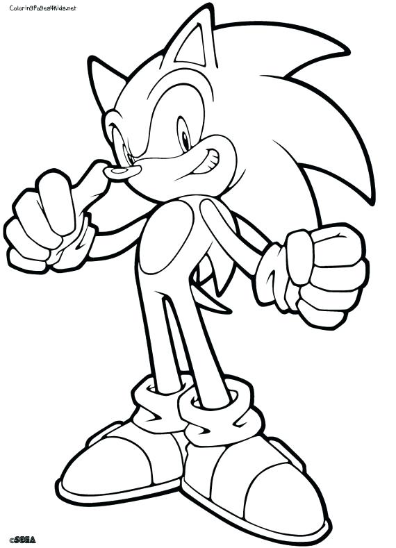 570x789 Sonic Coloring Pages Free Printable